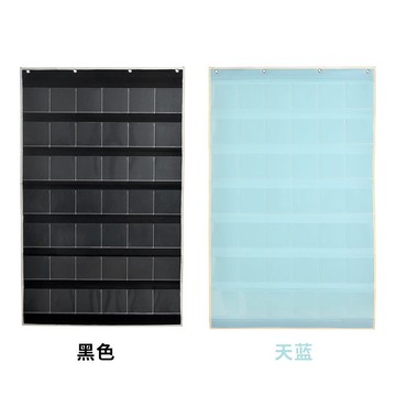 班級手機袋/手機收納袋  透明手機收納掛袋兒童識字卡片掛牆掛式兒童寶寶學字班級卡接送袋【HZ61656】
