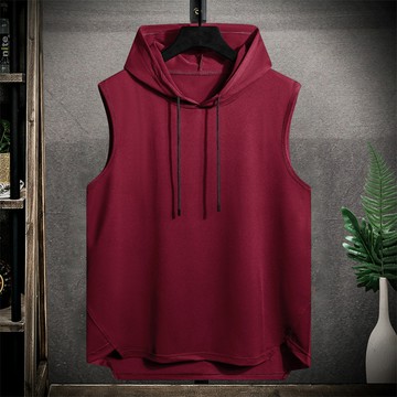 日系基礎款無袖連帽背心 / 任選2件598 / 6色 / M-4XL【QTJBYLS0322】