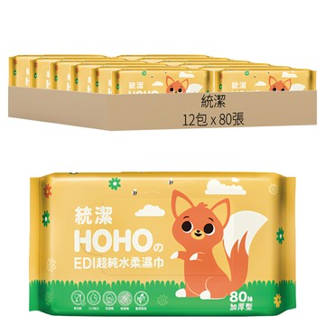 統潔 EDI超純水柔濕巾 加厚型  480g  1入  12包