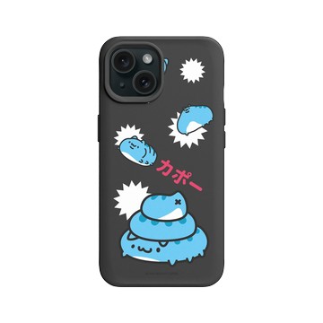 iPhone 15 SolidX 黑 - 貓貓蟲咖波 Bugcat Capoo - 便便咖波