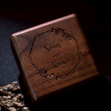 【文字設計雷雕戒指盒】婚戒盒/鑽戒盒