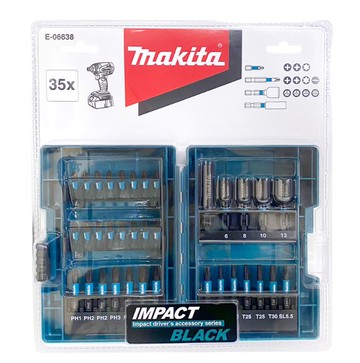 MAKITA 牧田 E-06638 35件 起子套裝組 IMPACT BLACK 起子頭 起子配件