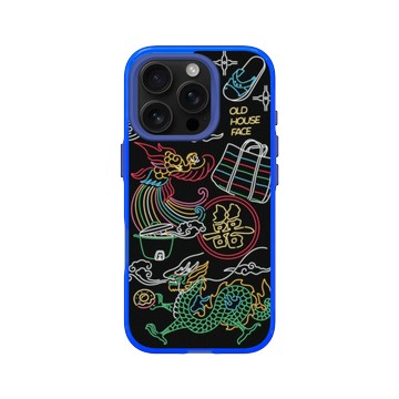 iPhone 16 Pro Clear 激光藍 - 老屋顏 Old House Face - 台灣霓虹