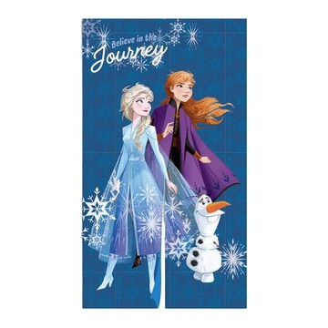 FROZEN 冰雪奇緣 傢飾對開式門簾 100%聚酯纖維 台灣製  150 x 85cm