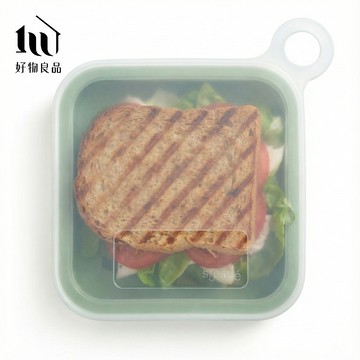 【好物良品】食品級矽膠三明治彈力矽膠餐盒｜可微波可加熱易清洗