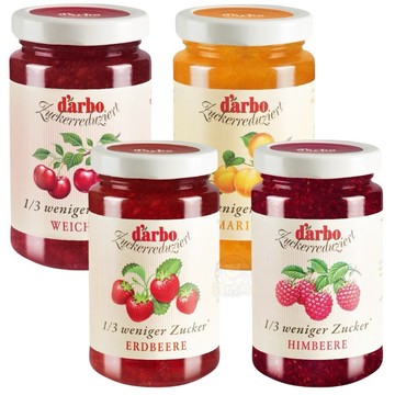 貪吃熊*奧地利德寶 D’arbo 果醬 80%果肉 減糖果醬 草莓 櫻桃 覆盆莓 80%果肉果醬 抹醬 250G