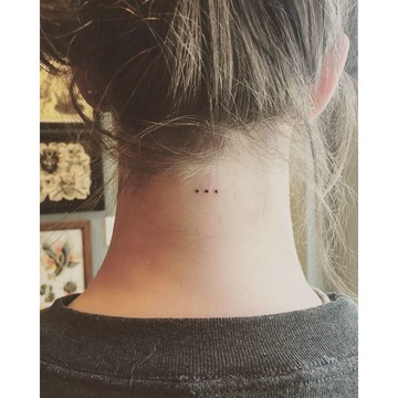「點點」紋身貼紙 微刺青 輕紋身 符號 超美 小心機 打卡 紋身貼 超美 性感 網紅 文字 草寫