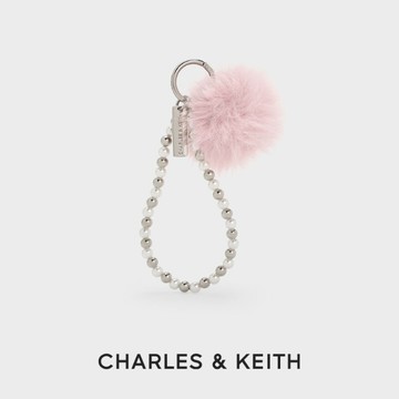【CHARLES & KEITH】毛球珍珠鍊吊飾｜包款魅力小巧思｜生日禮物｜快速出貨｜小CK｜官方直營