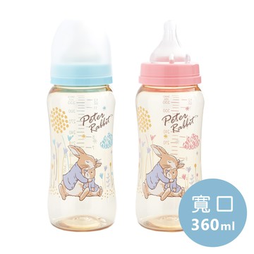 【奇哥】比得兔PPSU寬口奶瓶-360ml (2色選擇)