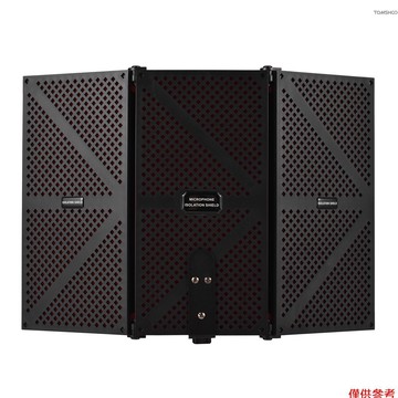 Winn 3門專業錄音棚錄音麥克風隔離罩折疊流行過濾麥克風防風罩高密度EVA泡沫吸音錄音設備