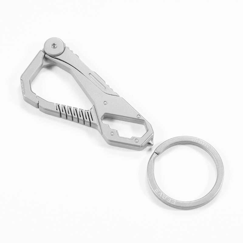 EDC Titanium Alloy Keychain Multi-function Portable EDC Knife Set Car Key Hanging Buckle Keychain Outdoor Camping EDC Tools