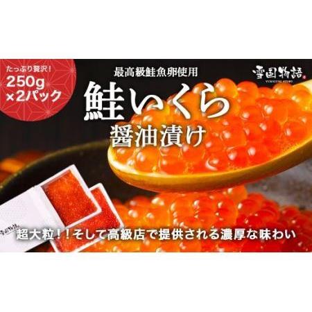 ふるさと納税 濃厚・大粒！鮭いくら醤油漬け500ｇ（250ｇ×2） 北海道札幌市