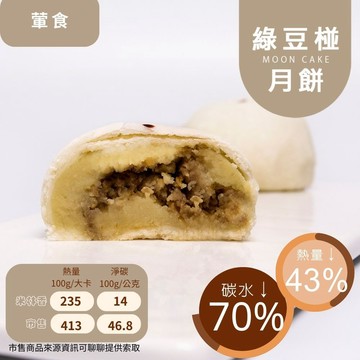 米林香 綠豆椪一入141大卡|淨碳10.1g 取代50%麵粉 咖哩綠豆椪 單入 四入組 酥餅 月餅禮盒 中秋節月餅