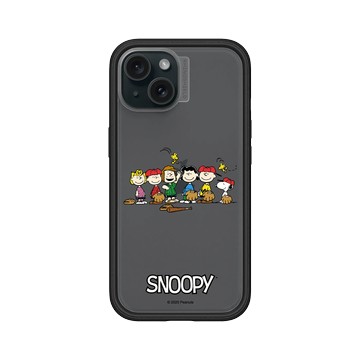 iPhone 15 Mod NX 黑 - 史努比 Snoopy - 一起打棒球！