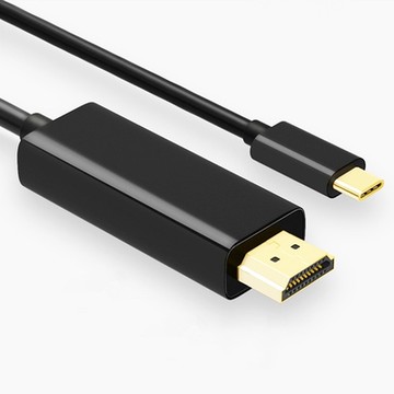 【免運活動中】1.8米Type-C TO HDMI 4K影音轉接線(手機筆電通用版)-T902-黑色
