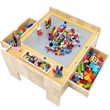 Kienvy 實木積木桌  1個