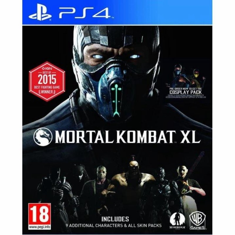 Mortal Kombat XL モータルコンバット PS4 プレイステーション 欧州 