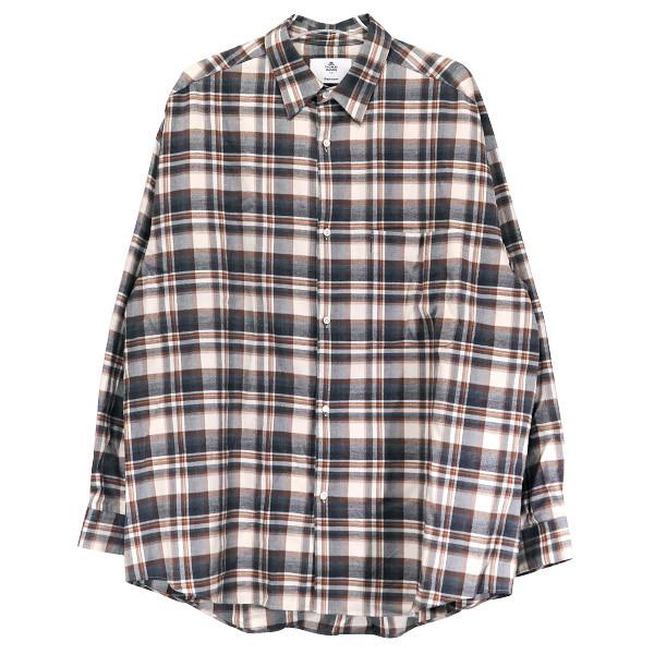 Graphpaper グラフペーパー THOMAS MASON Check Oversized Regular Collar Shirt トーマス  メイソン チェック オーバーサイズド レギュラー カラー シャツ | LINEブランドカタログ