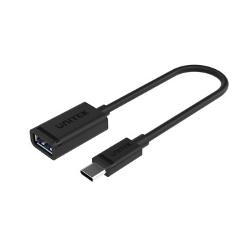 UNITEK Type-C轉USB3.0 母轉接線  (Y-C476BK)
