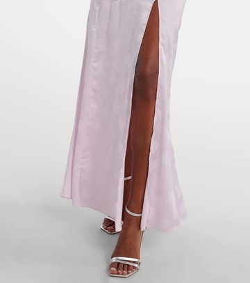 Rotate Ruffled satin jacquard gown