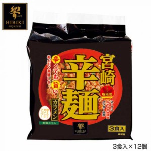 宮崎辛麺 (即席麺) 3食入×12個 R3  （送料無料）直送