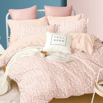 A-ONE 台灣製 雪紡棉床包組  床包 + 枕套2個  床包186 x 105cm + 枕套75 x 45cm  夢幻國度