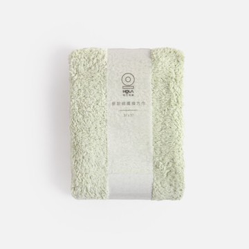 極超細纖維素色抗菌方巾-綠37x37