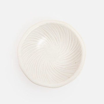 艾禮思粗陶盤15.5cm 米