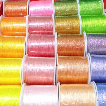 變色龍幻彩閃亮金銀絲股線繞線圈手工編繩項鏈飾品結線材刺繡花線