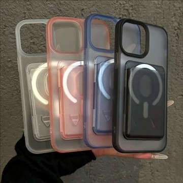 磁吸卡包適用蘋果17promax手機殼新款彩繪iphone16pro小眾高級感15網紅超火爆款14磨砂男女13簡約防摔保護套C