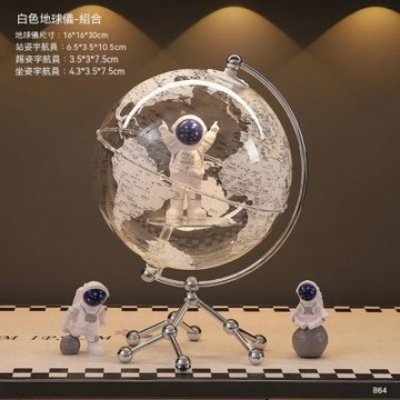 地球儀擺件 輕奢客廳酒櫃裝飾品 環球陸行擺飾