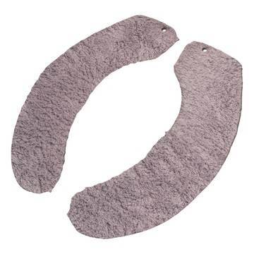 ENJOY101 矽膠布止滑馬桶坐墊貼 長毛家用款 台灣製造  40 x 10cm  灰色  1組