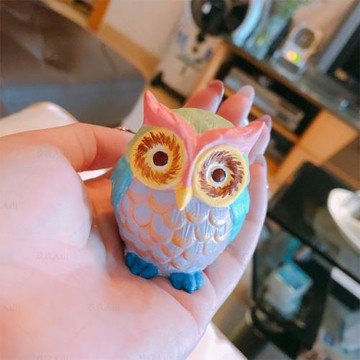 北歐風立體貓頭鷹香薰蠟燭硅膠模具 diy手工皂香薰石膏擴香石模具