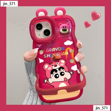 超人氣熱賣 小熊小新 手機殼iPhone16Pro 適用iPhone15/14/13/12/11 Plus蘋果防摔殼