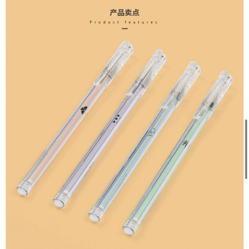 學生文具天卓32282蓋帽中性筆黑色學生針管型簡約手賬筆標記筆辦公0.38mm上學必備 文具用品批發 國中生必備文具 笔
