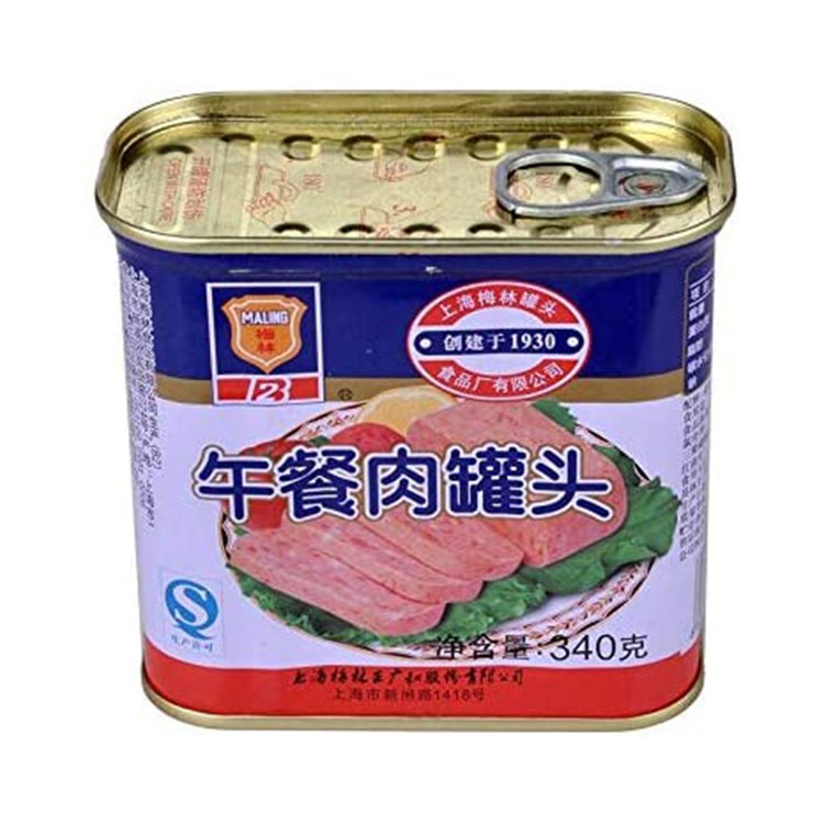 梅林午餐肉 ランチョンミート 味付け豚肉 340g×4点