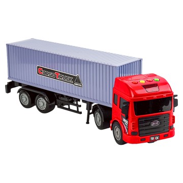 BAOLE STAR TOYS 寶樂星 聲光摩輪20呎貨櫃車 1:16  紅色  39 x 9.5 x 12.5cm  1個