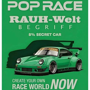 HEC北京展限定版本 拓意 1/64 RWB 930 Green 綠色  隱藏是電鍍綠