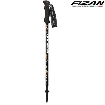 FIZAN 義大利 超輕三節式健行登山杖(單支) FZS21.7102.WLC 貓咪