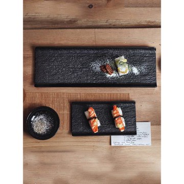 日式陶瓷簡約長條盤復古餐廳日料刺身盤壽司盤家用平板盤秋刀魚盤