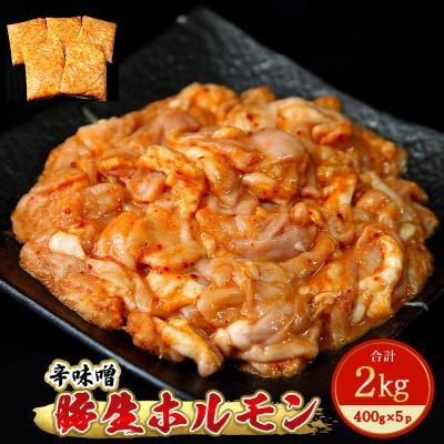 ふるさと納税 東松島市 豚生ホルモン 辛味噌　2kg