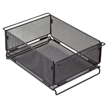 Campingmoon 柯曼 菱形編織面摺疊收納籃 36 x 24.8 x 15cm 黑色  1個