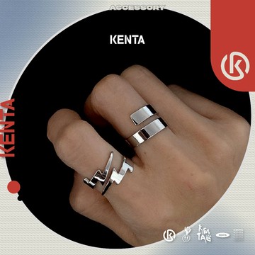 🌾健太選物🌾簍空閃電戒指 兩款 疊戴戒指 可調節戒指 可調節戒圍 指環男女 造型戒指 戒指男 戒指女