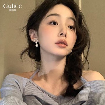 【Gulicc】古莉可 愛心 珍珠 耳釘(飾品 耳飾 耳釘 耳環 耳墜 情人節 母親節 七夕 生日禮物)