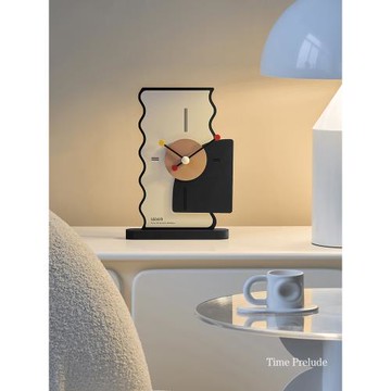 mandelda簡約桌面擺件家居飾品客廳書房臥室裝飾電視柜座鐘裝飾品