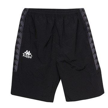 KAPPA義大利舒適型男吸溼排汗 中性單層短褲-BANDA 碳黑 371P88WQ98