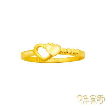 【今生金飾】心動戒 黃金戒指