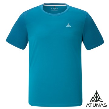 【ATUNAS 歐都納】男循環酷涼節能抑菌短袖T恤A1TS2603MC藍綠