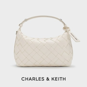 【CHARLES & KEITH】Ivette 拉鏈肩背包｜通勤簡約時尚｜生日禮物｜快速出貨｜小CK｜官方直營