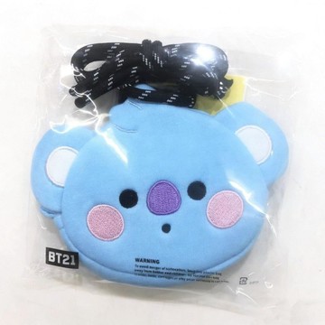 ✨臺灣出貨✨韓國 BTS防彈少年團BT21掛繩零錢包公仔斜挎包收納迷你手拿包